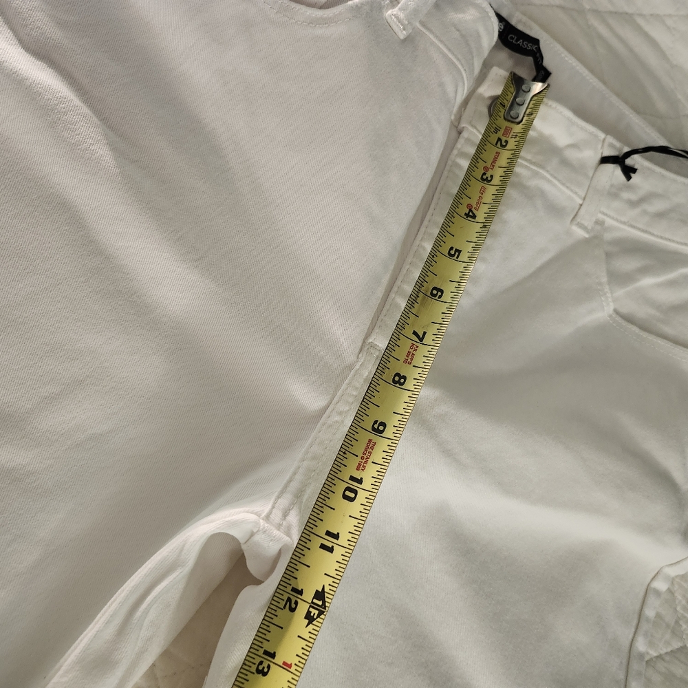 Lee White Straight Leg Jeans Minimalist Design - Picture 11 of 12